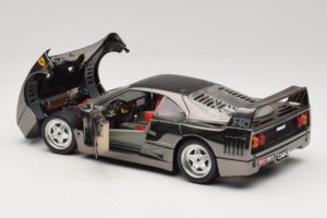 Ferrari F40 Chrome Black Bburago 1:18 3401-B1 Diecast — photo 5 of 8