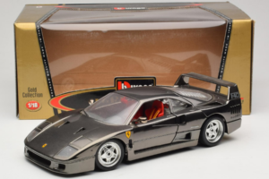 Ferrari F40 Chrome Black Bburago 1:18 3401-B1 Diecast — photo 8 of 8