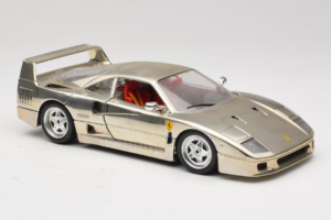 Ferrari F40 Chrome Silver Bburago 1:18 3401 Diecast — photo 6 of 8