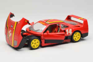 Ferrari F40 Evoluzione #14 L. Dalla Noce H&R Red with Yellow Wheels 1992 Bburago 1:18 3042-H1 Diecast — photo 2 of 8