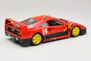 Ferrari F40 Evoluzione #14 L. Dalla Noce H&R Red with Yellow Wheels 1992 Bburago 1:18 3042-H1 Diecast — photo 3 of 8