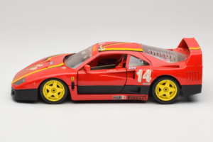 Ferrari F40 Evoluzione #14 L. Dalla Noce H&R Red with Yellow Wheels 1992 Bburago 1:18 3042-H1 Diecast — photo 4 of 8