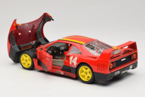 Ferrari F40 Evoluzione #14 L. Dalla Noce H&R Red with Yellow Wheels 1992 Bburago 1:18 3042-H1 Diecast — photo 5 of 8