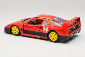 Ferrari F40 Evoluzione #14 L. Dalla Noce H&R Red with Yellow Wheels 1992 Bburago 1:18 3042-H1 Diecast — photo 7 of 8