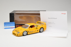 Ferrari F40 Interconti Car HiFi Yellow Bburago 1:18 3032-I1 Diecast — photo 8 of 8