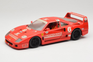 Ferrari F40 #6 V. Colombo L'Indipendente Red 1987 Bburago 1:18 3032-L1 Diecast