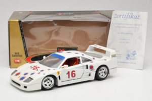 Ferrari F40 #16 Borsenmodells White Limited Edition 333 pcs 1987 Bburago 1:18 3332-W1 Diecast — photo 8 of 8