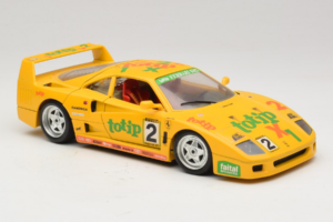 Ferrari F40 Totip Jolly Club #2 Yellow Bburago 1:18 3332-Y1 Diecast — photo 6 of 8