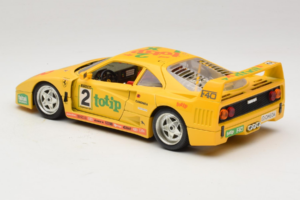 Ferrari F40 Totip Jolly Club #2 Yellow Bburago 1:18 3332-Y1 Diecast — photo 7 of 8