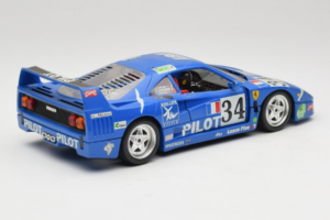 Ferrari F40 #34 M. Ferte / Thavenin / Palau Pilot Blue 1987 Bburago 1:18 3032-B1 Diecast — photo 3 of 8