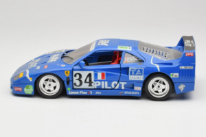 Ferrari F40 #34 M. Ferte / Thavenin / Palau Pilot Blue 1987 Bburago 1:18 3032-B1 Diecast — photo 4 of 8