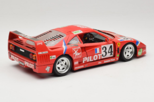 Ferrari F40 LM Pilot #34 Ferte / Thavenin / Palau 24 Hours of Le Mans 1995 Red Bburago 1:18 3032-P3 Diecast — photo 3 of 8