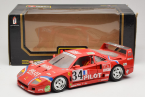 Ferrari F40 LM Pilot #34 Ferte / Thavenin / Palau 24 Hours of Le Mans 1995 Red Bburago 1:18 3032-P3 Diecast — photo 8 of 8