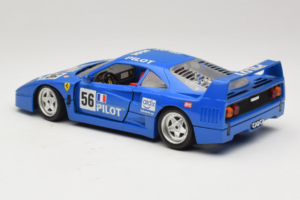 Ferrari F40 Pilot #56 Blue Bburago 1:18 3332-BL1 Diecast — photo 7 of 8