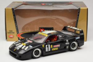 Ferrari F40 Pirelli Agip #1 Black Bburago 1:18 3332-B1 Diecast — photo 8 of 8