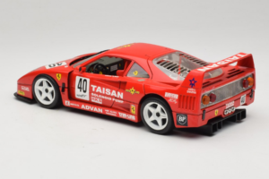 Ferrari F40 #40 T. Ohta / A. Reid Taisan Red 1987 Bburago 1:18 3022-T1 Diecast — photo 7 of 8