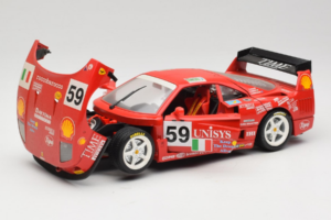 Ferrari F40 LM Unisys #59 Ota / P. Nappi / R. Donovan 24 Hours of Le Mans 1996 Bburago 1:18 3032-U1 Diecast — photo 2 of 8