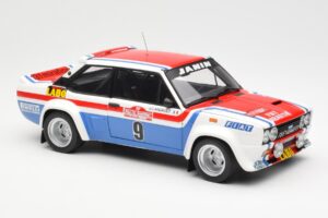 Fiat 131 Abarth Fiat France #9 J-C. Andruet / C. Delferrier Winner Rally Sanremo 1977 Kyosho 1:18 08375A Diecast — photo 6 of 8