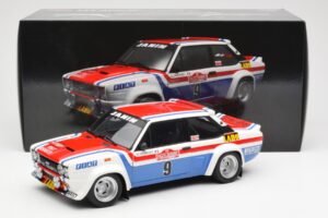 Fiat 131 Abarth Fiat France #9 J-C. Andruet / C. Delferrier Winner Rally Sanremo 1977 Kyosho 1:18 08375A Diecast — photo 8 of 8
