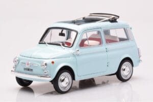 Fiat 500 Giardiniera Acquamarina Blue Norev 1:18 187742 Diecast