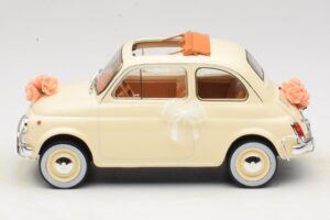 Fiat 500 L Ivory Wedding Gift Norev 1:18 187780 Diecast — photo 3 of 6