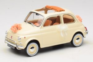 Fiat 500 L Ivory Wedding Gift Norev 1:18 187780 Diecast
