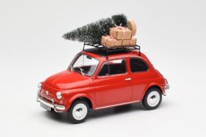 Fiat 500 L Red Christmas Norev 1:18 187779 Diecast