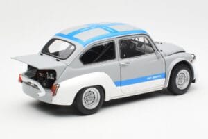 Fiat Abarth 1000 TCR Matt Grey Blue Stripes AUTOart 1:18 72642 Diecast — photo 3 of 8