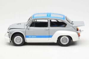 Fiat Abarth 1000 TCR Matt Grey Blue Stripes AUTOart 1:18 72642 Diecast — photo 4 of 8