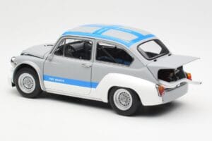 Fiat Abarth 1000 TCR Matt Grey Blue Stripes AUTOart 1:18 72642 Diecast — photo 7 of 8