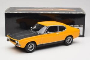 Ford Capri 2600 RS Signal Yellow With Black Minichamps 1:18 180089070 Diecast — photo 8 of 8
