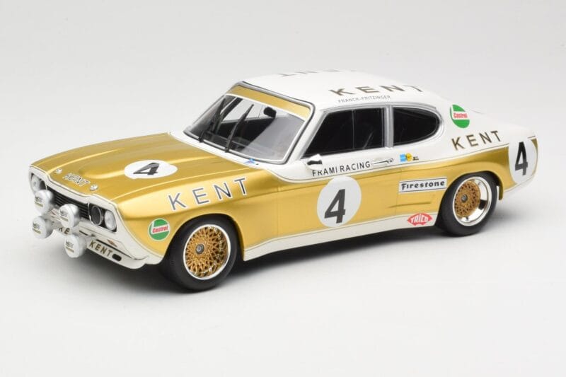 Ford Capri Mk1 RS 2600 #4 W. Frank / K. Fritzinger Kent Frami Racing 24 Hours of Spa 1972 Minichamps 1:18 155728504 Diecast