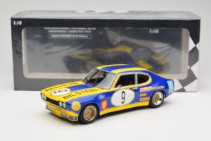 Ford Capri Mk1 RS 2600 #9 K. Fritzinger / H. Heyer Team Europa Möbel 6 Hours of Nürburgring ETCC 1973 Minichamps 1:18 1557385 — photo 6 of 6