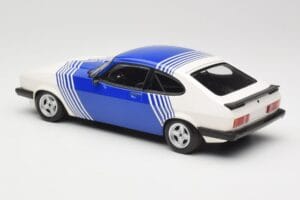 Ford Capri Mk2 3.0 White with Blue Stripes Minichamps 1:18 155788600 Diecast — photo 5 of 6