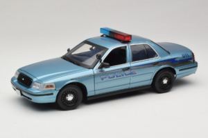 Ford Crown Victoria Police Cruiser Twilight Blue Greenlight 1:18 1643 Diecast
