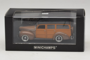 Ford DeLuxe Woody Station Wagon Brown Minichamps 1:43 400082111 Diecast — photo 4 of 4
