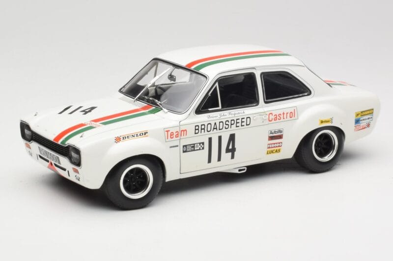 Ford Escort RS1600 #114 J. Fitzpatrick Team Broadspeed Castrol Race of Champions 1971 Minichamps 1:18 100718114 Diecast