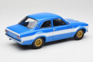 Ford Escort Mk1 RS 1600 Blue White Stripes Minichamps 1:18 100688102 Diecast — photo 3 of 8