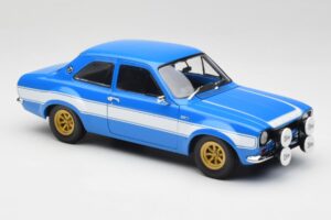 Ford Escort Mk1 RS 1600 Blue White Stripes Minichamps 1:18 100688102 Diecast — photo 6 of 8