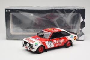 Ford Escort Mk2 RS 1800 #14 Droogmans / Joosten Belga 3rd Place Lotto Haspengouw Rally 1983 Minichamps 1:18 155838714 Diecast — photo 6 of 6