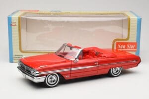 Ford Galaxie 500 Cabriolet Red Sun Star 1:18 1420 Diecast — photo 8 of 8