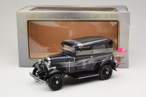 Ford Model A Tudor Police Car Motor City 1:18 43008 Diecast — photo 6 of 6