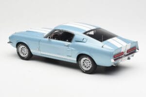 Ford Mustang Shelby GT500 Light Blue Metallic With White Stripes AUTOart 1:18 72907 Diecast — photo 7 of 8