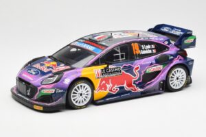 Ford Puma Rally1 #19 S. Loeb / I. Galmiche Rally Monte Carlo Winner 2022 IXO 1:18 18RMC110 Diecast