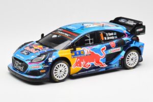 Ford Puma Rally1 #8 O. Tanak / M. Jarveoja 3rd Rally Central Europe 2023 IXO 1:18 18RMC187 Diecast