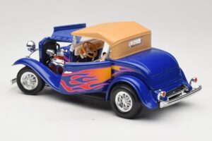 Ford Roadster Street Rod Blue with Fire Road Signature 1:18 92249 Diecast — photo 5 of 8