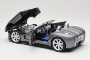 Shelby Cobra Cabriolet Grey Metallic Hot Wheels 1:18 G7220 Diecast — photo 5 of 8