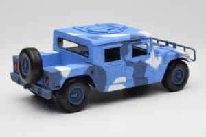 Hummer H1 Humvee Blue & White Motormax 1:18 73157 Diecast — photo 3 of 8