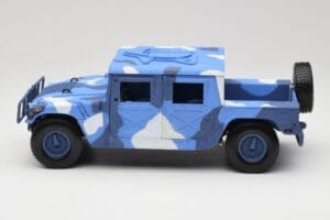 Hummer H1 Humvee Blue & White Motormax 1:18 73157 Diecast — photo 4 of 8