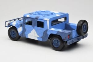 Hummer H1 Humvee Blue & White Motormax 1:18 73157 Diecast — photo 7 of 8